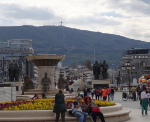Skopje Statuen Vodno